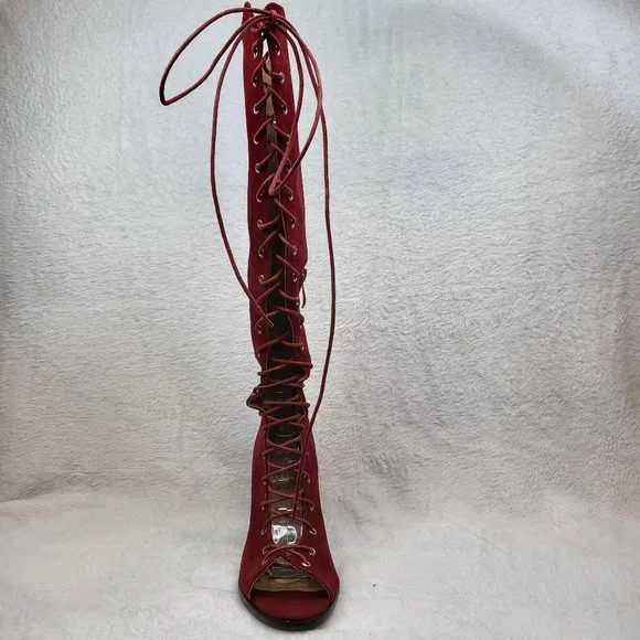 CAPE ROBBIN LACE UP BOOTS Size 6 - Picture 8 of 10